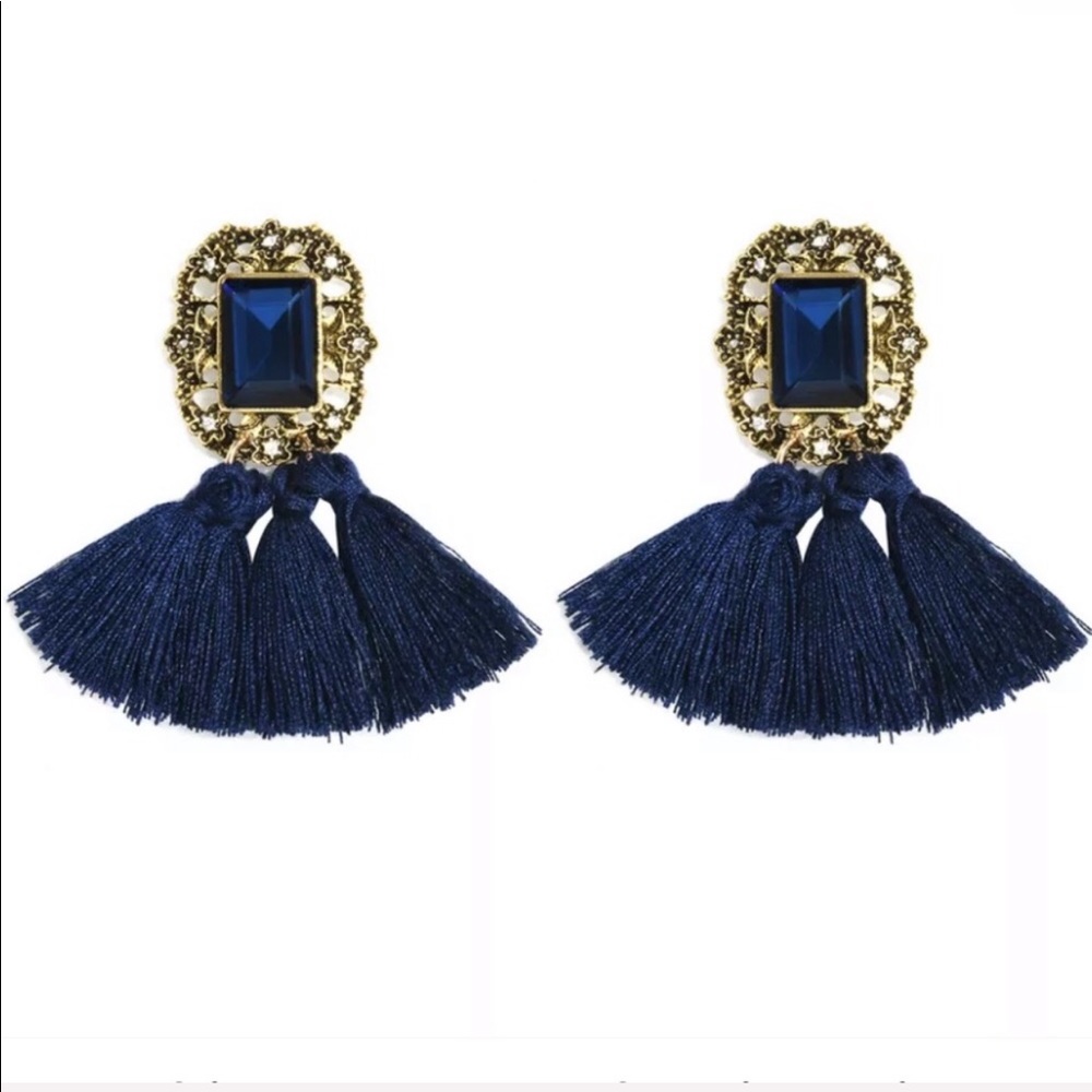 NWT Tassel Jewel Earrings